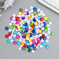 Набор бусин для творчества пластик "Цветные кругляшки" 20 гр 0,3 х 0,5 х 0,5 см