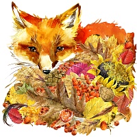 Набор для вышивания бисером Осенний лис