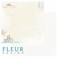 Веселое время, коллекция Детская, бумага для скрапбукинга 30x30 см. Fleur Design