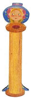 Шпулька для намотки ниток Веселая модистка 4.8 х15 см 