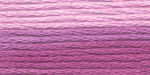 Мулине меланж Лиловый-светло-розовый 100% хлопок 8 м