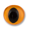 Глаза с кошачьим зрачком Оранжевый с шайбами d 9 мм 1 пара