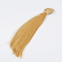 Волосы - тресс для кукол Золотистый блондин ширина 50 см длина 30 см 2 шт Magic 4 Toys