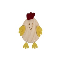 Заготовка для декорированмя Цыпленок с элементами декора из фетра фанера 6 - 13 см Mr. Carving