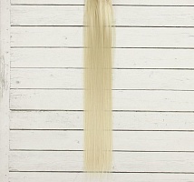 Волосы - тресс для кукол Светло-русые прямые длина 40 см ширина 50 см