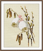 Набор для вышивания крестиком Весенний звон 19 х 27 см 13 цветов