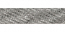 Косая бейка серебро 14-15 мм Gamma