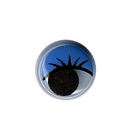 Глаза круглые с бегающими зрачками Синий d 10 мм 1 пара