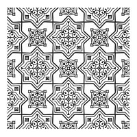 Мароканская плитка, текстурный лист 90х90х3мм. Craft&Clay