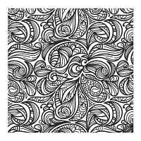 Листья орнамент, текстурный лист 90х90х3мм. Craft&Clay