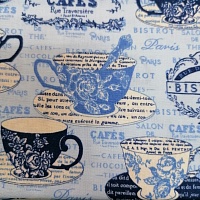 Ткань для пэчворка PARISIAN CAFE 50 х 55 см100% хлопок PEPPY 