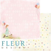 Моменты, коллекция Девочки, бумага для скрапбукинга 30x30 см. Fleur Design