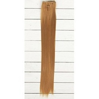Волосы - тресс для кукол Светло-каштановый длина 40 см ширина 50 см 