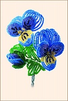 Набор  для бисероплетения Синеглазая красавица 8 х 14 см