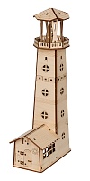 Конструктор деревянный пазл 3D Путеводный маяк 32,4 x 16,2 см 