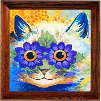 Картина по номерам Цветочный кот