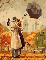 Картина по номерам Осенний поцелуй