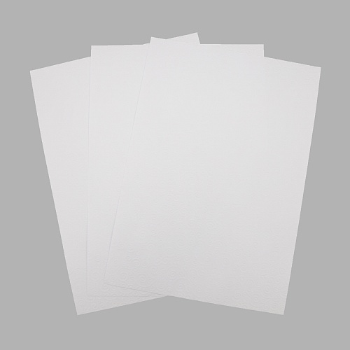 Бумага с рельефным рисунком Белый Завитки А 4 3 шт Лоза