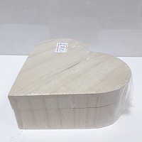 Заготовка для декорирования Коробка сердце дерево 10 х 10 х 4 см Mr. Carving