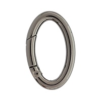Карабин-кольцо Черный никель металл d 30 мм