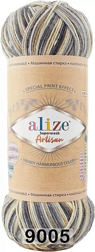 Пряжа ALIZE Superwash Artisan 75% шерсть 25% полиамид 420 м 100 гр