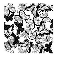 Бабочки, текстурный лист 90х90х3мм. Craft&Clay