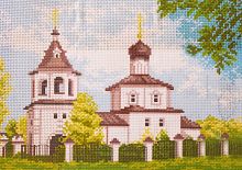 Канва с рисунком для вышивки нитками Белая церковь 