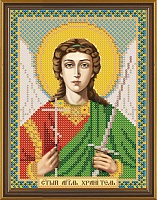 Ткань с рисунком для вышивания бисером Ангел Хранитель 