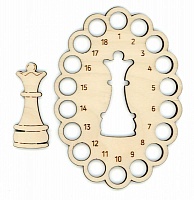 Органайзер для ниток Шахматная королева 10 х 14 см + бобина