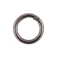 Карабин-кольцо Черный никель металл d 25 мм
