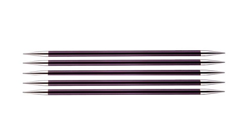 Спицы чулочные KnitPro Zing d 6,0 см длина 20 см