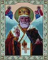 Алмазная мозаика Святой Николай Чудотворец 30 х 40 см