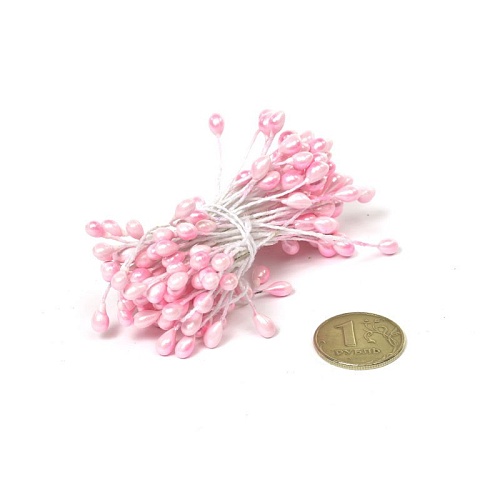 Розовый, тычинки для цветов 80шт. Magic Hobby