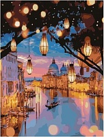 Картина по номерам Венецианские фонарики