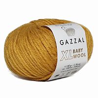 Пряжа GAZZAL Baby WOOL XL 40% шерсть мериноса 20% кашемир 40% акрил 100 м 50 гр