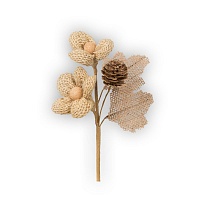 Декоративный элемент для флористики Веточка из джута