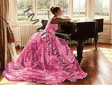 Алмазная мозаика Девушка за роялем