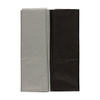 Бумага тишью Черный/серый  50 х 70 см 10 шт
