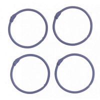 Кольца для альбомов Фиолетовый d 4,5 см 4 шт металл АртУзор