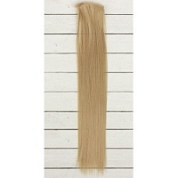 Волосы - тресс для кукол Темно-русые прямые длина 40 см ширина 50 см