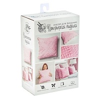 Набор для вязания Интерьерная подушка"Розовые сны" 14 х 21 х 8 см