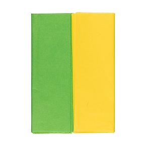 Бумага тишью Желтый/зеленый 50 х 70 см 10 шт