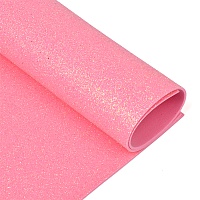Фоамиран глиттерный Розовый 2 мм 20 х 30 см 
