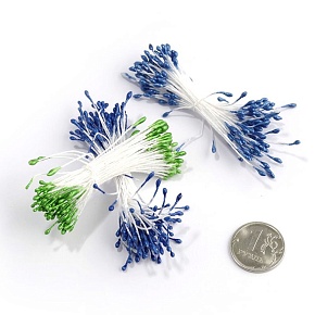 Сине-зеленое ассорти, тычинки для цветов 3х90шт. Magic Hobby
