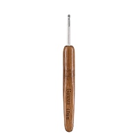 Крючок GAMMA  для вязания с бамбуковой ручкой алюминий d 4,0 мм