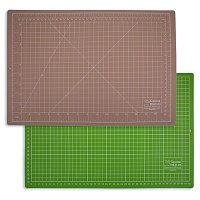 Мат для резки двусторонний формат А4/бежево-зеленый 45 х 30 см Gamma