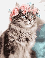 Картина по номерам Весенний кот