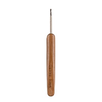 Крючок GAMMA  для вязания с бамбуковой ручкой алюминий d 3,5 мм