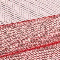 Фатин жесткий Темно-красный 50 х 50 см 100% полиэстер