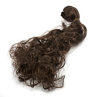 Волосы - тресс для кукол Кудри Темный шоколад ширина 50 см длина 30 см 2 шт